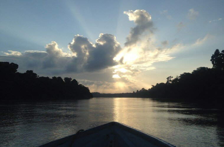 Sunset on the Kinabatangan River, Borneo - PHOTO - Fabulous Travel Guide